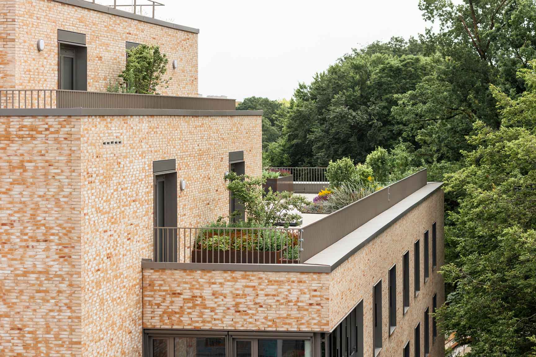 Dachgarten auf Staffelgeschoss.