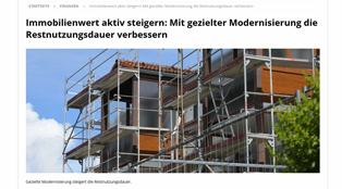 Immobilienwert aktiv steigern: Mit gezielter Modernisierung die Restnutzungsdauer verbessern
