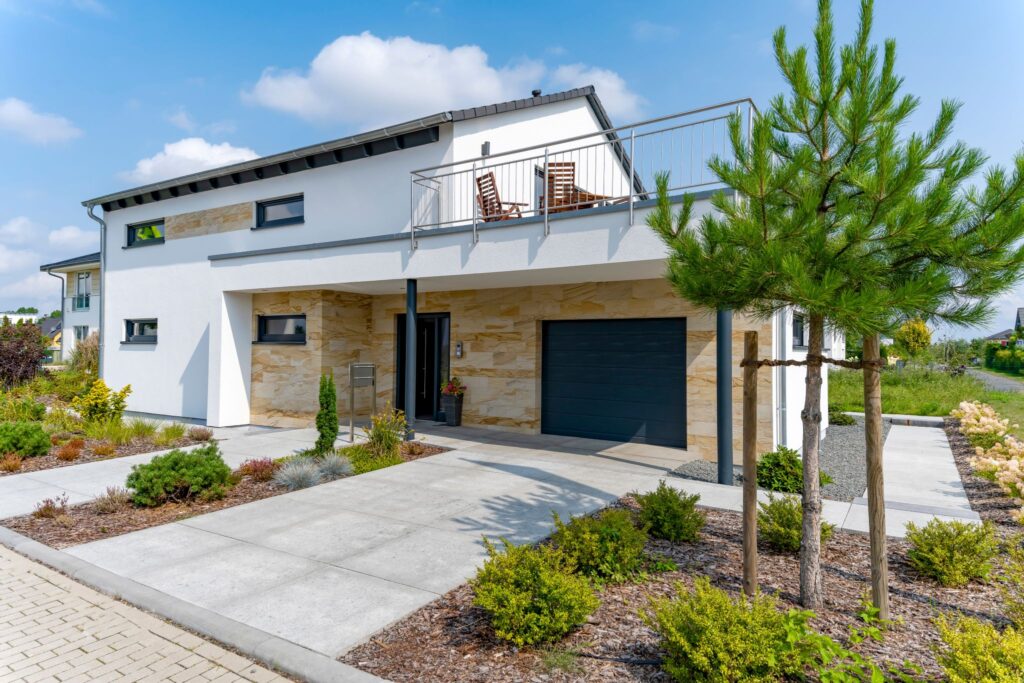 Modernes Einfamilienhaus.